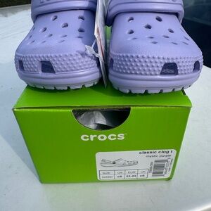 CROCS Kids Classic Clog in Mystic Purple